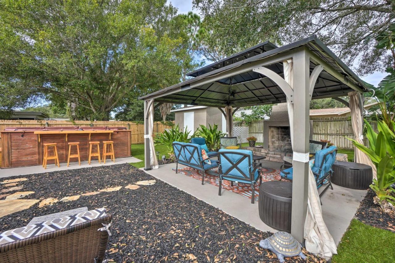 Villa Beachy Palm Harbor Escape Swim Spa Pool And Gazebo Exterior foto